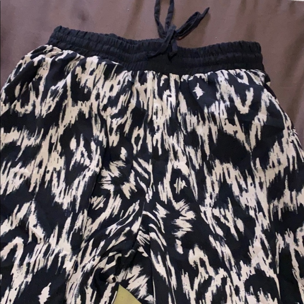 Cheetah print jogger pants